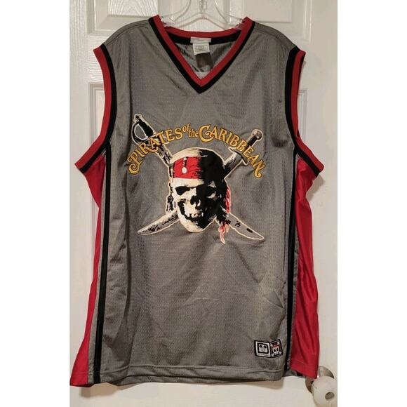 Walt Disney World Pirates of the Caribbean Captain Jack '03 Jersey Size Large - Picture 1 of 4